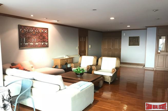 Sathorn Gardens | River and City Views from this Three Bedroom Condo for Rent at Sathorn, Bangkok