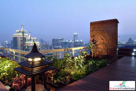 Manhattan Chit Lom | Spacious Living & City Views from this Two Bedroom Condo for Rent in Ratchathewii-0