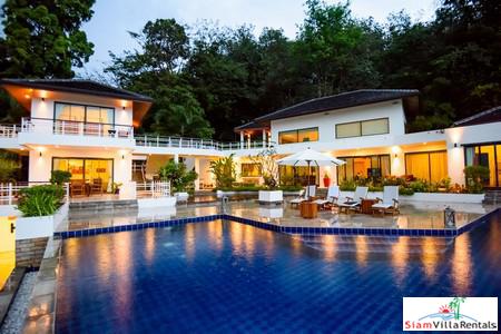 Panoramic Ocean and Lush Mountain Views from this Three Bedroom in Nai Thon