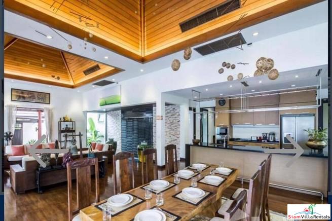 Beautiful Thai-Balinese Five Bedrooms Pool Villa for Rent in Kamala