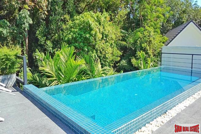 Modern Private Three Storey Pool Villa for Sale in a Lush Rawai Landscape