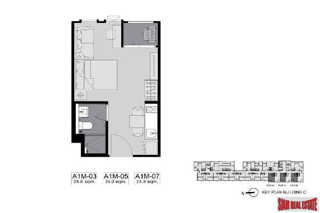 RESALE UNITS at SOLD OUT New Low-Rise Condo at Phra Ram 9 by Leading Thai Developer - Two Bed Units-23