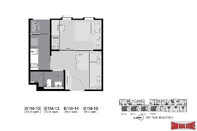 RESALE UNITS at SOLD OUT New Low-Rise Condo at Phra Ram 9 by Leading Thai Developer - Two Bed Units-26