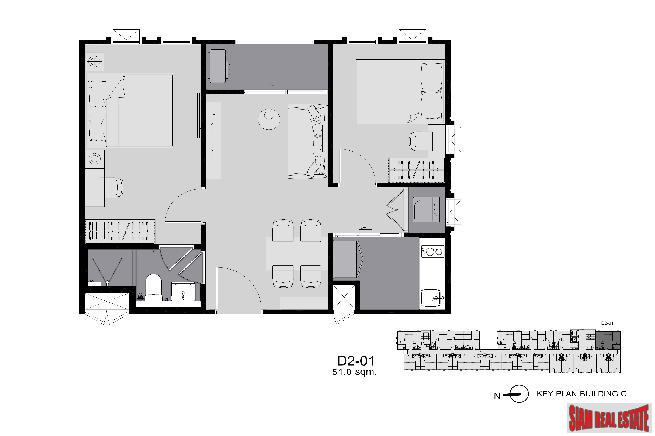 RESALE UNITS at SOLD OUT New Low-Rise Condo at Phra Ram 9 by Leading Thai Developer - Two Bed Units-27