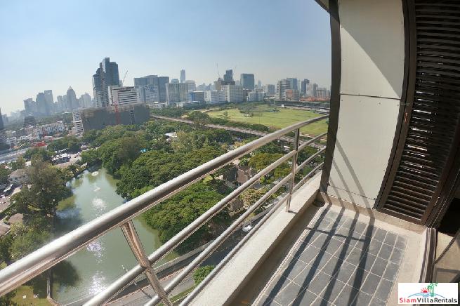 Baan Somthavil | Extra Large Three Bedroom for Rent with Views of Lumpini Park and Royal Bangkok Sport Club in Ratchadamri-17