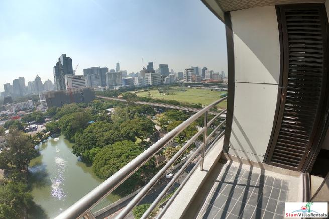 Baan Somthavil | Extra Large Three Bedroom for Rent with Views of Lumpini Park and Royal Bangkok Sport Club in Ratchadamri-18