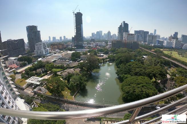 Baan Somthavil | Extra Large Three Bedroom for Rent with Views of Lumpini Park and Royal Bangkok Sport Club in Ratchadamri-19