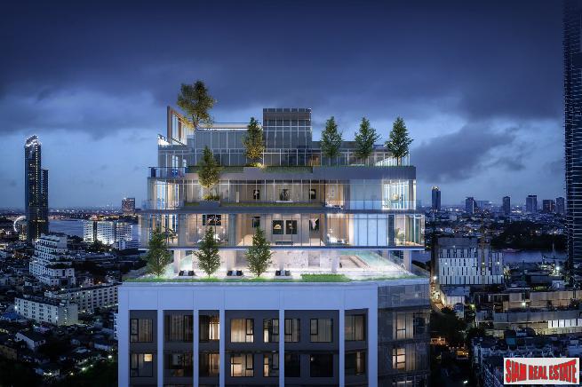 Nearing Completion is this Low Density Luxury Condos suited for Living and Investment at Charoenkrung Road, Sathorn - 1 Bed Units - Discount and 6% Rental Guarantee for 2 Years!