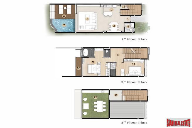 Sea Views and Private Pools from this New Villa Development in Rawai - 2 Bedroom/3 Storey