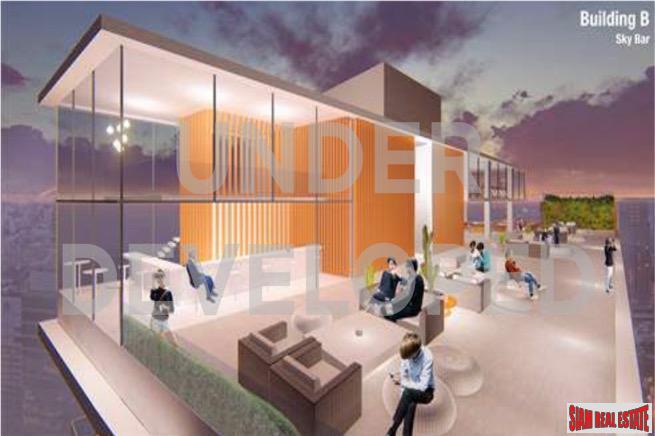 One Bedroom Duplex Development Built 500 M. from New Orange MRT Line in Rama 9-9