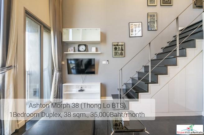 Ideo Morph 38 | Ultra Modern Two Storey Duplex with Extra High Ceilings in Thong Lo, Pet friendly-15