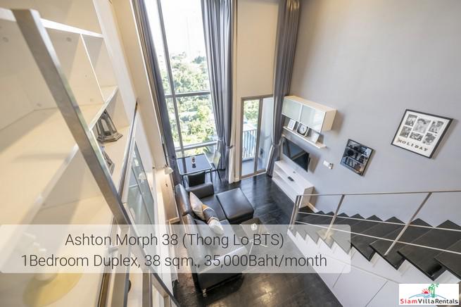 Ideo Morph 38 | Ultra Modern Two Storey Duplex with Extra High Ceilings in Thong Lo, Pet friendly-4