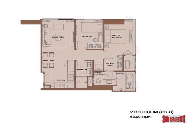 New Super Luxury Condominium in Prime Sathorn Location - Two Bedroom-16
