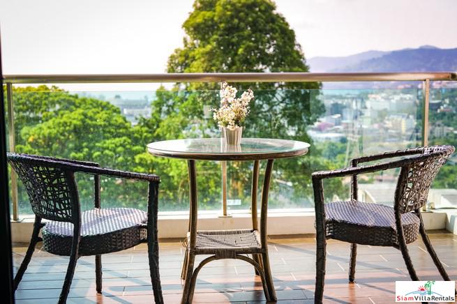 The Royal Bay View Villas | Two Bedroom Family Penthouse Duplex for Rent with Panoramic Patong Bay Sea Views