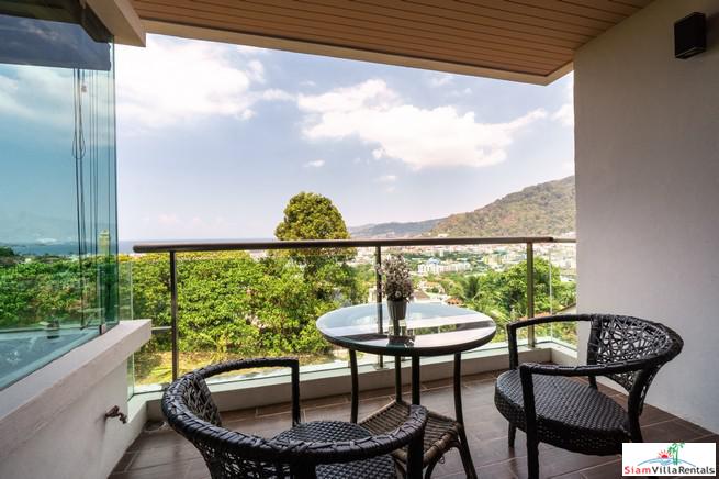 The Royal Bay View Villas | Two Bedroom Family Penthouse Duplex for Rent with Panoramic Patong Bay Sea Views-2