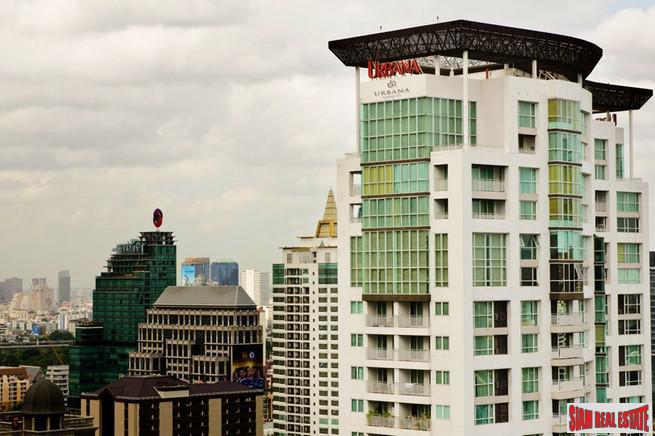 Urbana Langsuan | Comfortable Two Bedroom Condo with Lots of Wood Accents in Lumphini-0