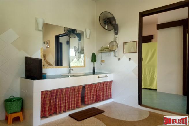 Large Private Four Bedroom House with Pool for Rent on One Rai of Land in Chalong