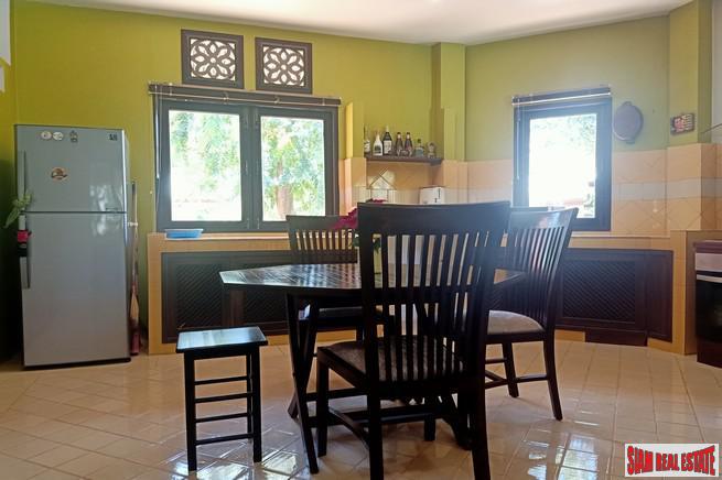 Large Private Four Bedroom House with Pool for Rent on One Rai of Land in Chalong