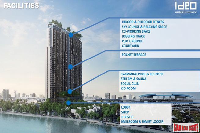 Nearing Completion is this High-Rise Riverside Smart Condo by Leading Thai Developer at Bang Phlat - 1 Bed Units-12