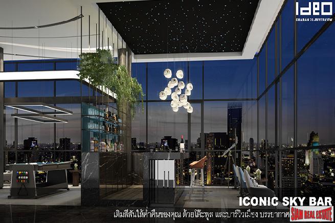 Nearing Completion High-Rise Riverside Smart Condo by Leading Thai Developer at Bang Phlat - Studio Units-5