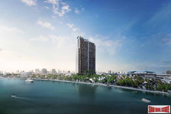 Nearing Completion is this High-Rise Riverside Smart Condo by Leading Thai Developer at Bang Phlat - 1 Bed Duplex Units-0