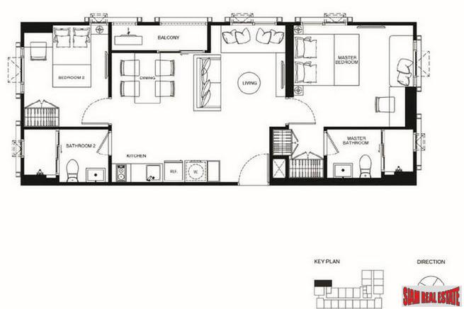 2 Bed Unit on 7th Floor at Newly Completed Quality Low-Rise Condo at Ratchada-16