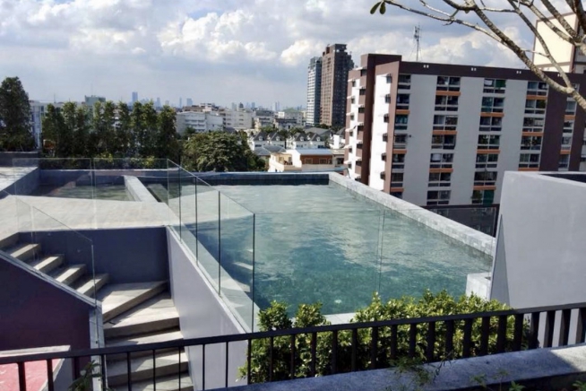 Attitude Bearing | Cozy 2 Bed on 3rd Floor at this Low-Rise Condo at Bearing, Bangkok