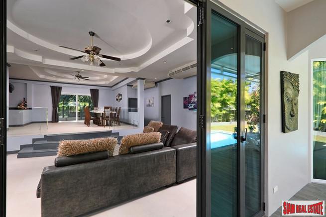 Private Five Bedroom Pool Villa with Spacious Rooms and Large Gardens for Sale in Kamala
