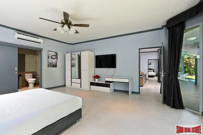 Private Five Bedroom Pool Villa with Spacious Rooms and Large Gardens for Sale in Kamala