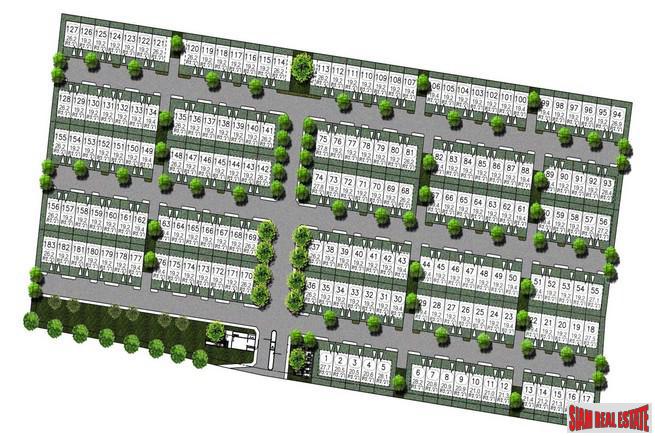 New Development of Modern Town Houses in Secure Estate with Excellent Facilities, close to Mega Bangna, Bang Phli