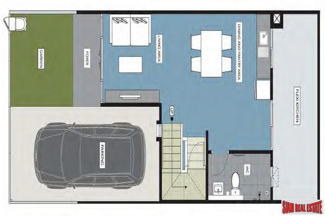 New Development of Modern Town Houses in Secure Estate with Excellent Facilities, close to Mega Bangna, Bang Phli