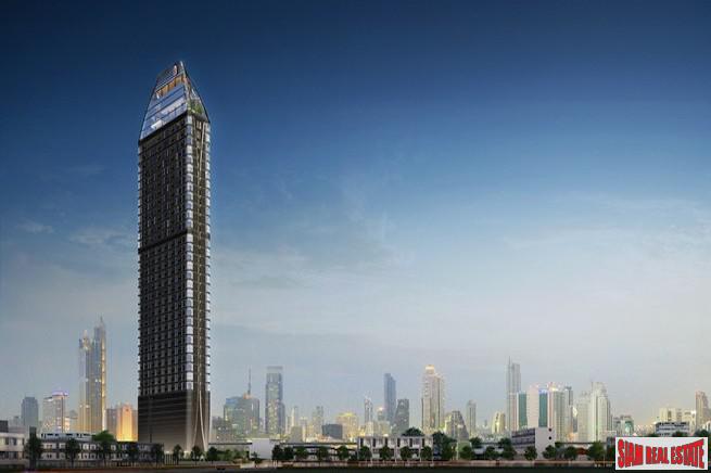 Park Origin Chula Samyan | Unique Corner Two Bedroom Loft-Style Condo for Sale in Siam Area of Bangkok