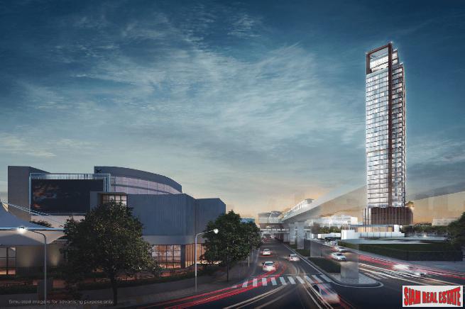 New Luxury High-Rise Newly Completed Next to BTS at Ratchayothin, Chatuchak - 2 Bed Corner Units-1