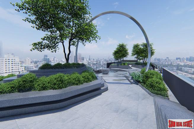 Hot New Luxury High-Rise Condo of Loft Units at the New Central Business District next to MRT Huai Khwang - 1 Bed Loft Units - Free Full Furniture and Discount!-15