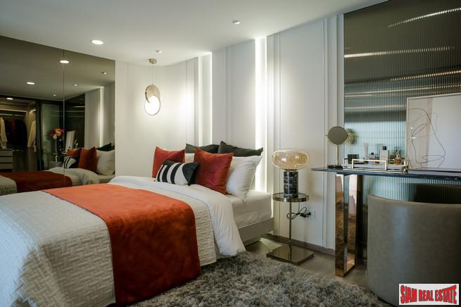 Pre-Sale of Hot New Luxury High-Rise Condo of Loft Units at the New Central Business District next to MRT Huai Khwang - 2 Bed Loft Units - Free Full Furniture and Discount!-18