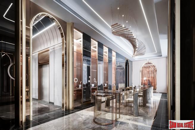 Pre-Sale of Hot New Luxury High-Rise Condo of Loft Units at the New Central Business District next to MRT Huai Khwang - 2 Bed Loft Units - Free Full Furniture and Discount!-2