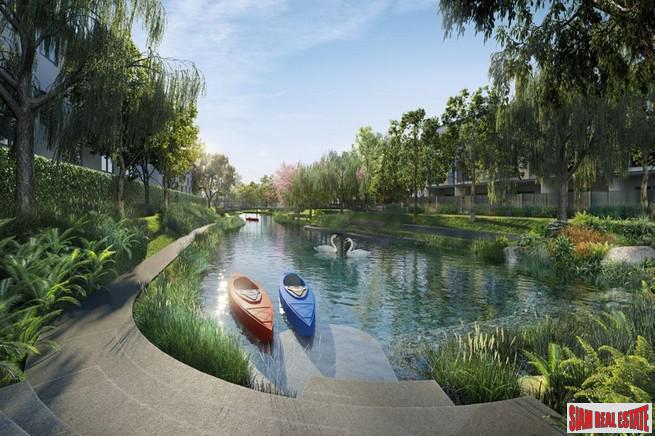 New Project of Premium Townhomes in a Picturesque Community with Excellent Facilities near Mega Bangna - 3 Bed 168 Sqm Units