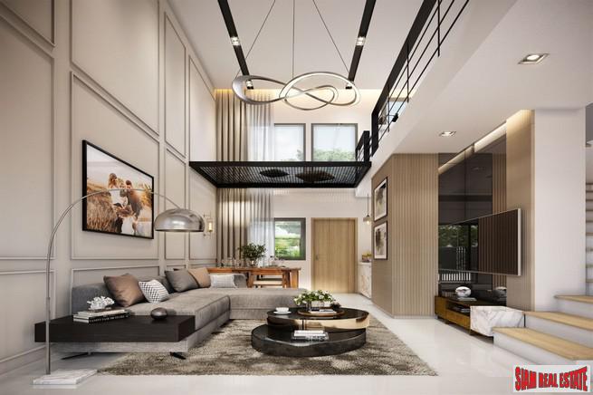 New Project of Premium Townhomes in a Picturesque Community with Excellent Facilities near Mega Bangna - 3 Bed 168 Sqm Units