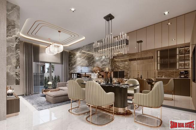 New Project of Premium Townhomes in a Picturesque Community with Excellent Facilities near Mega Bangna - 3 Bed 168 Sqm Units