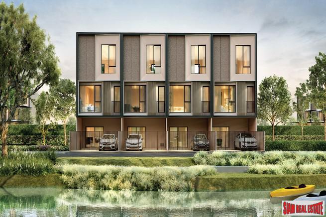 New Project of Premium Townhomes in a Picturesque Community with Excellent Facilities near Mega Bangna - 3 Bed 168 Sqm Units
