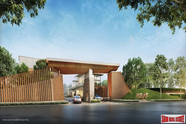 New Project of Premium Townhomes in a Picturesque Community with Excellent Facilities near Mega Bangna - 3 Bed 168 Sqm Units