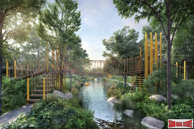 New Project of Premium Townhomes in a Picturesque Community with Excellent Facilities near Mega Bangna - 3 Bed 168 Sqm Units