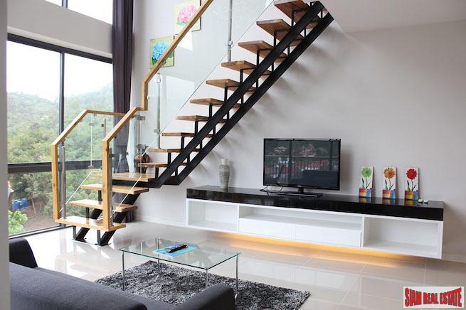 Icon Park Condominium | Two Bedroom Kamala Duplex with Large Open Windows and Green Views
