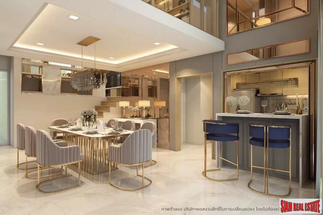 New Project of Modern Twin Houses with Home Automation at Lat Phrao Road, Bang Khen.