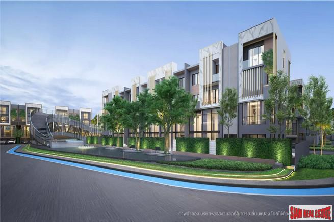 New Project of Modern Twin Houses with Home Automation at Lat Phrao Road, Bang Khen.