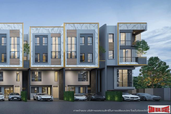 New Project of Modern Town Homes with Home Automation at Lat Phrao Road, Bang Khen.