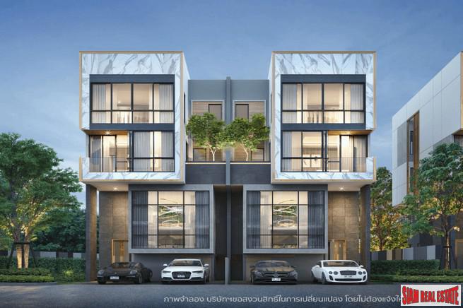 New Project of Modern Town Homes with Home Automation at Lat Phrao Road, Bang Khen.