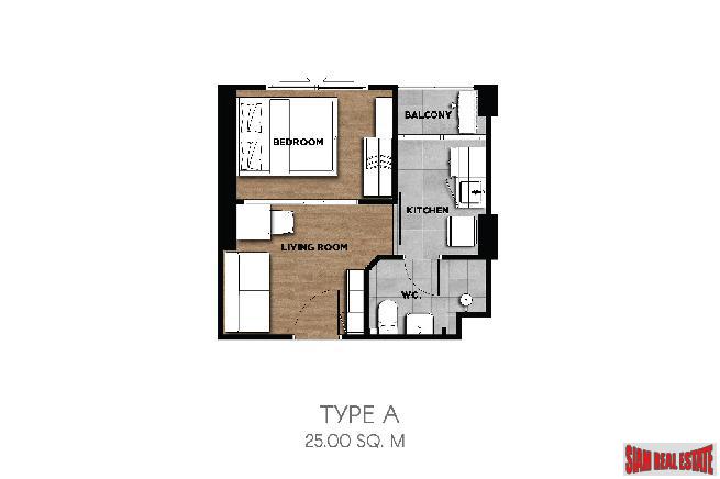 New Low-Rise Modern Condo Under Construction at Soi Laselle, Bearing, Bangna - 2 Bed Units