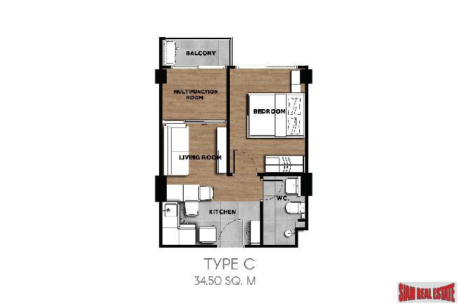 New Low-Rise Modern Condo Under Construction at Soi Laselle, Bearing, Bangna - 2 Bed Units