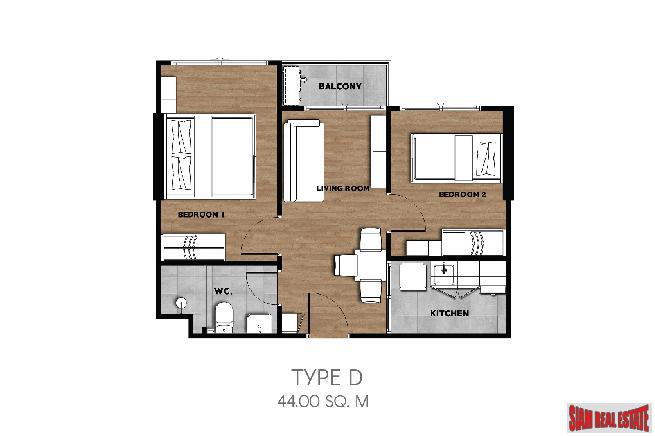 New Low-Rise Modern Condo Under Construction at Soi Laselle, Bearing, Bangna - 2 Bed Units